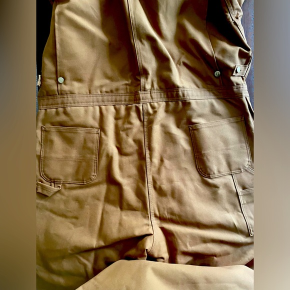 Vintage Carhartt dead stock insulated duck bib coveralls workwear size 54 BNWOT - Picture 7 of 10